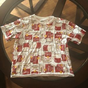 Forever 21 Cropped Campbells Soup Shirt
